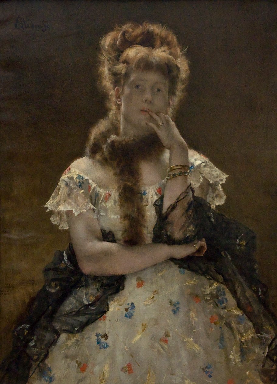 Den parisiske sfinx af Alfred Emile Stevens