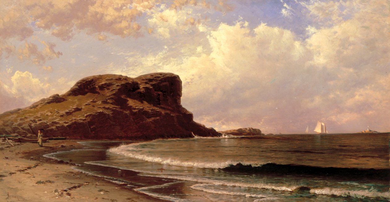 Castle Rock, Nahant, Massachusetts af Alfred Thompson Bricher