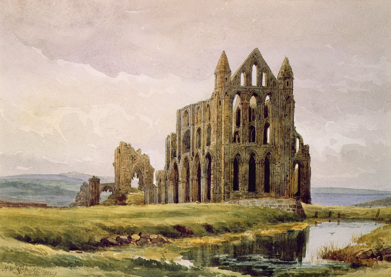 Whitby Abbey af Alfred William Rich