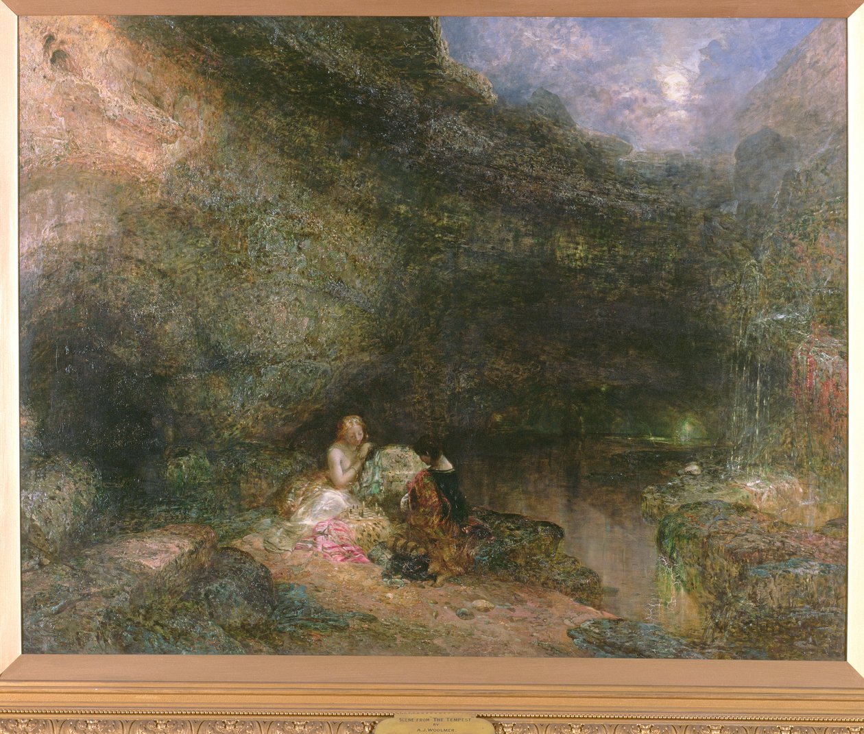 Scene fra Stormen af Alfred Woolmer