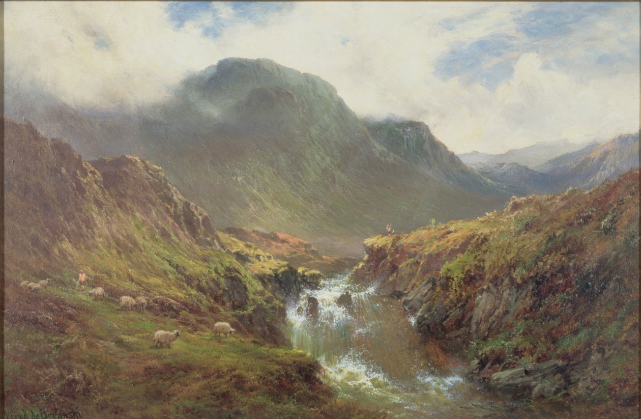 Foyers Falls af Alfred de Breanski