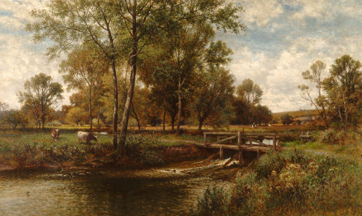In the Meadows, Youngsbury, 1900 af Alfred Augustus Glendening