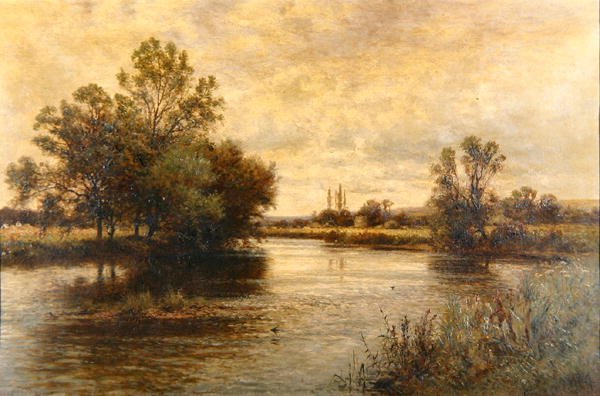 Penton Hook på Themsen af Alfred Augustus Glendening