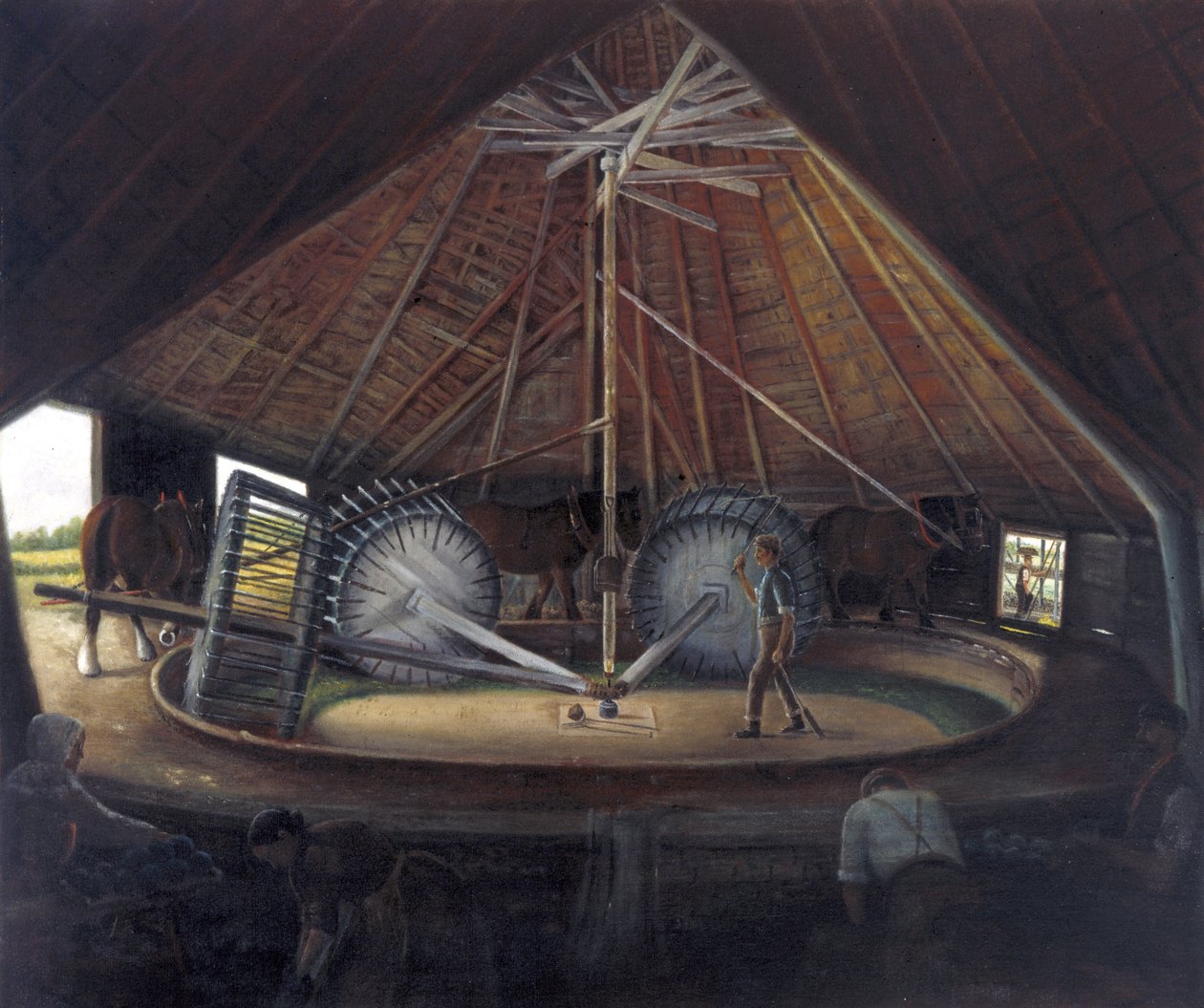 Woad Mill ved Parson Drove, ca. 1900 af Alfred Balding