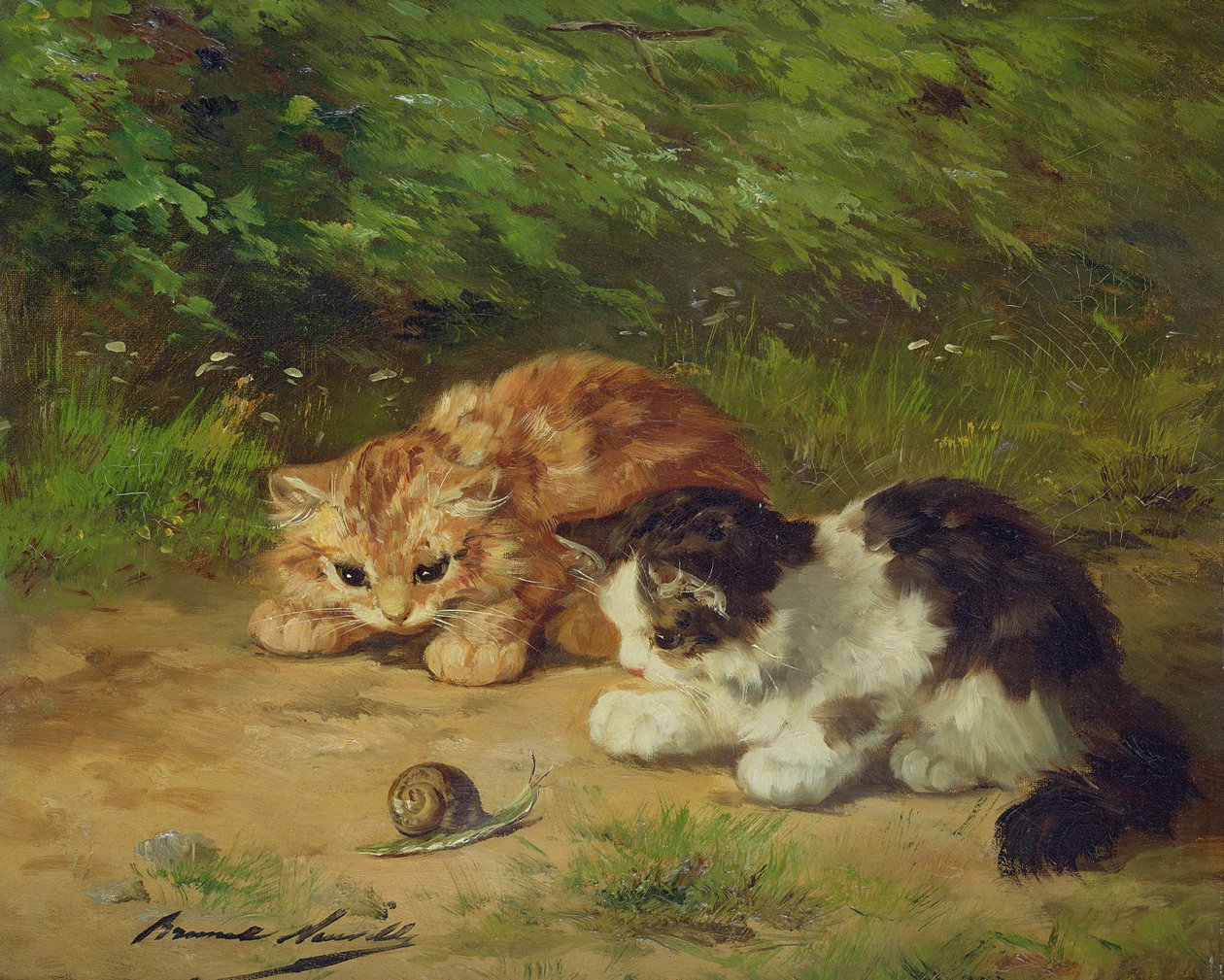 Killinger og snegl af Alfred Brunel de Neuville