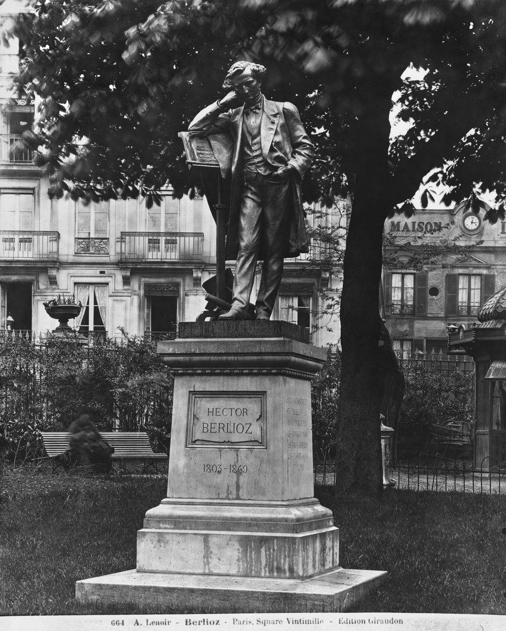 Monument til Hector Berlioz, Square Vintimille, 1884 (sten og bronze) af Alfred Charles Lenoir