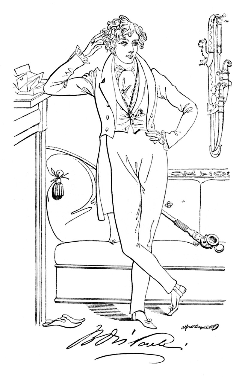 Benjamin Disraeli, c1835, 1904 af Alfred Crowquill