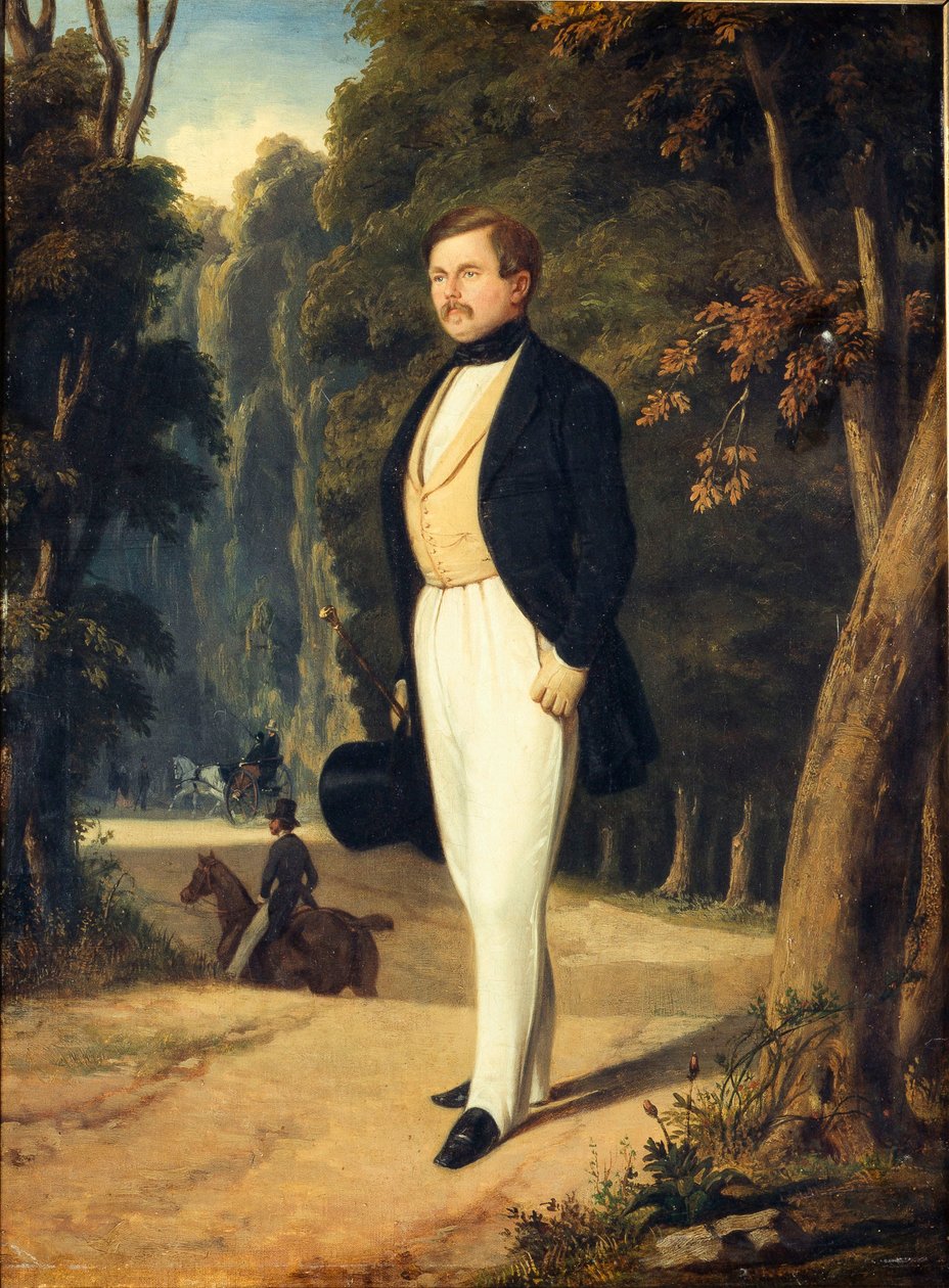 Portræt af Augustin Grisier 1791-1865, ca. 1840. af Alfred De Dreux