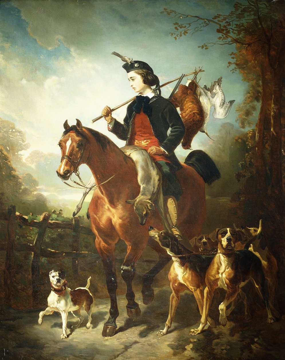 Den unge Vildtmand, af Alfred Dedreux