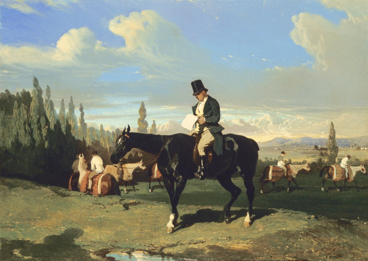 Træneren (olie på lærred) af Alfred Dedreux