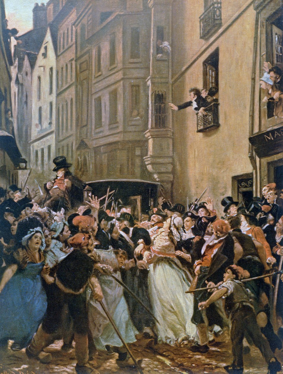Anholdelsen af Charlotte Corday af Alfred Dehodencq