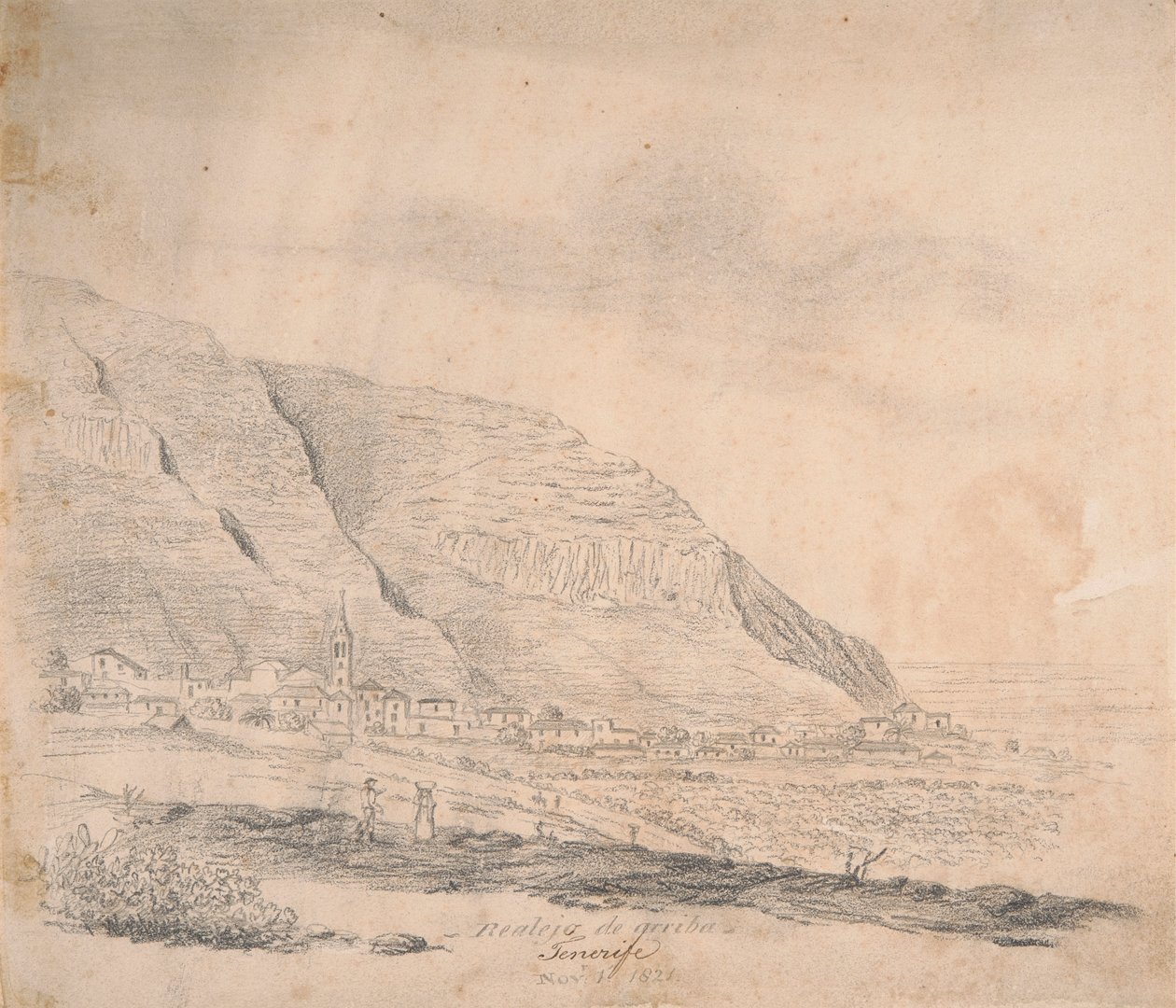 Realejo fra oven, Tenerife af Alfred Diston