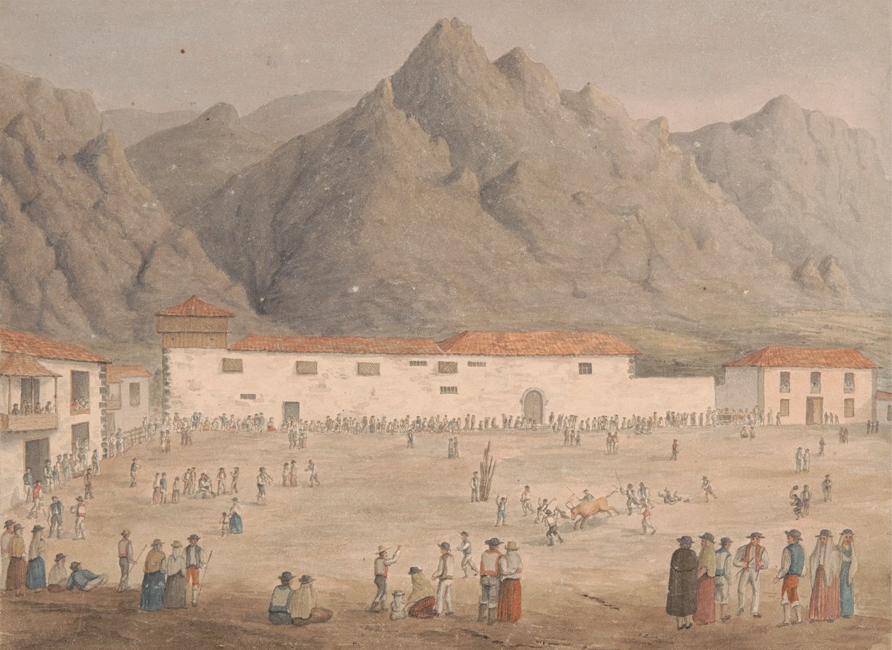 Plads i landsbyen Los Silos, Tenerife af Alfred Diston