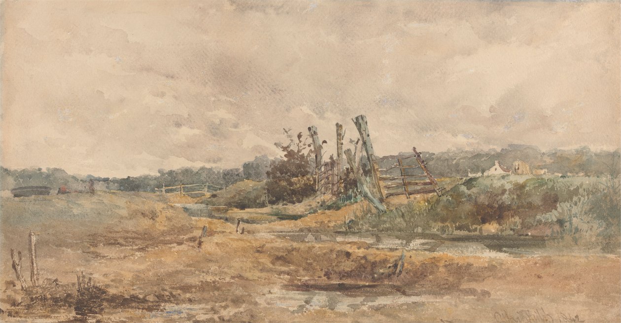 Flodlandskab af Alfred Downing Fripp