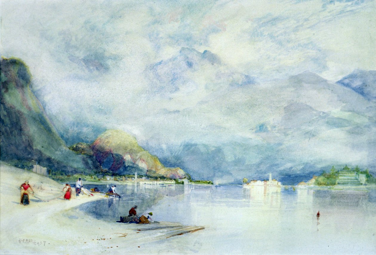 Lago Maggiore fra Stresa af Alfred East