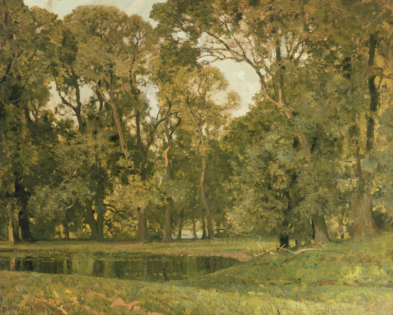 Den grønne pool af Alfred East