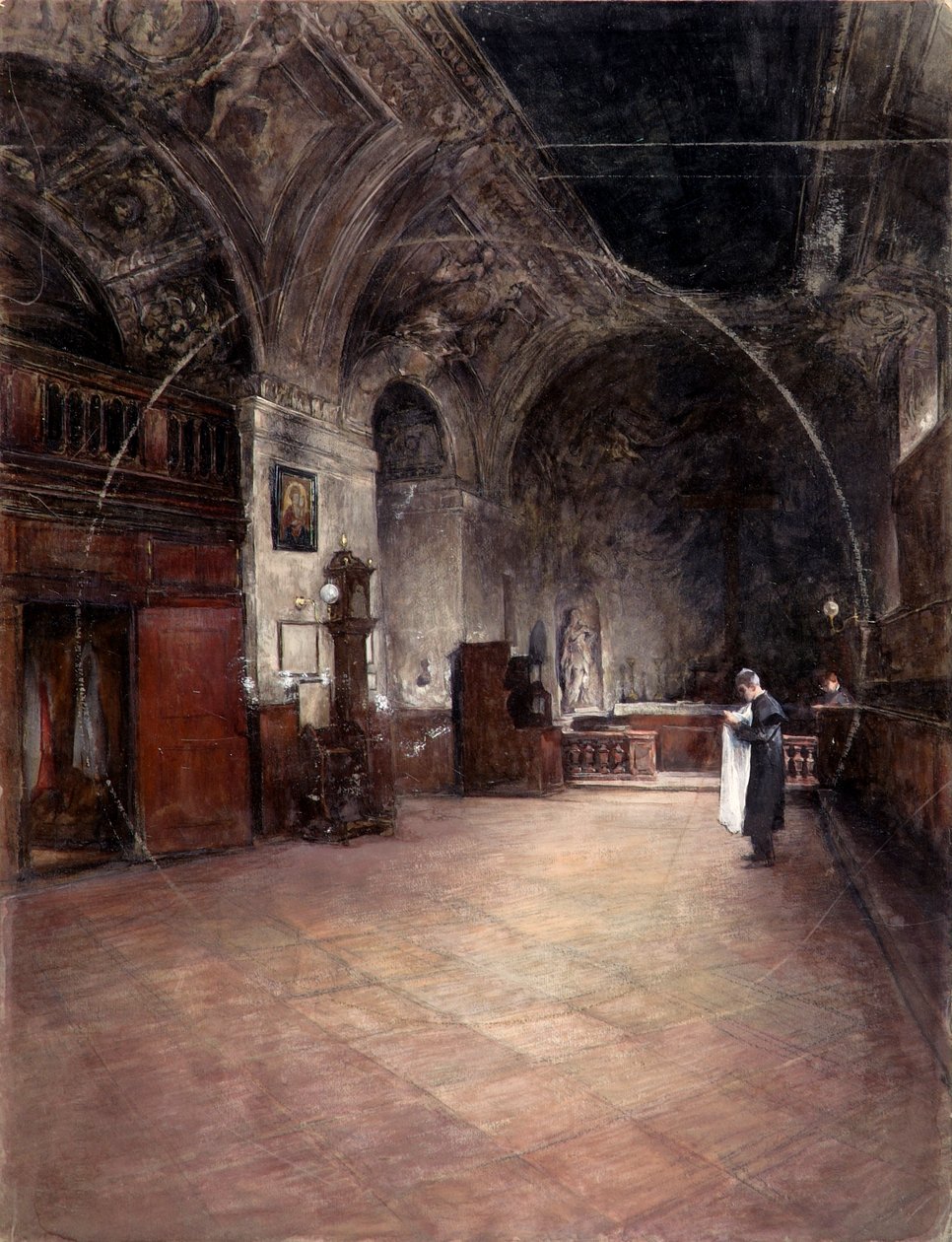 Stephanskirches sakristi i Wien af Alfred Edler von Pflügl