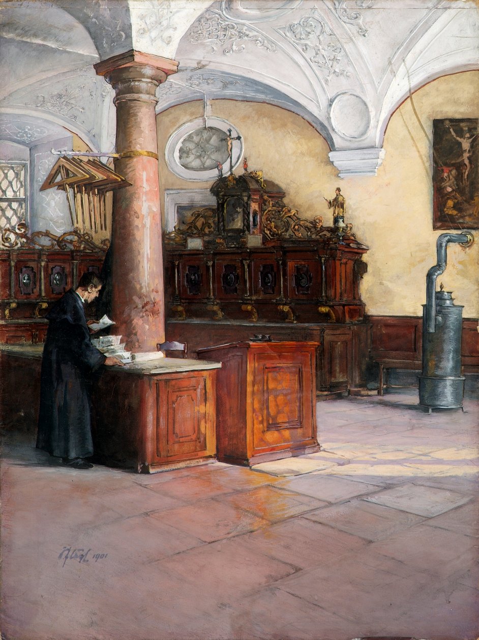Universitetskirkens sakristi i Wien af Alfred Edler von Pflügl