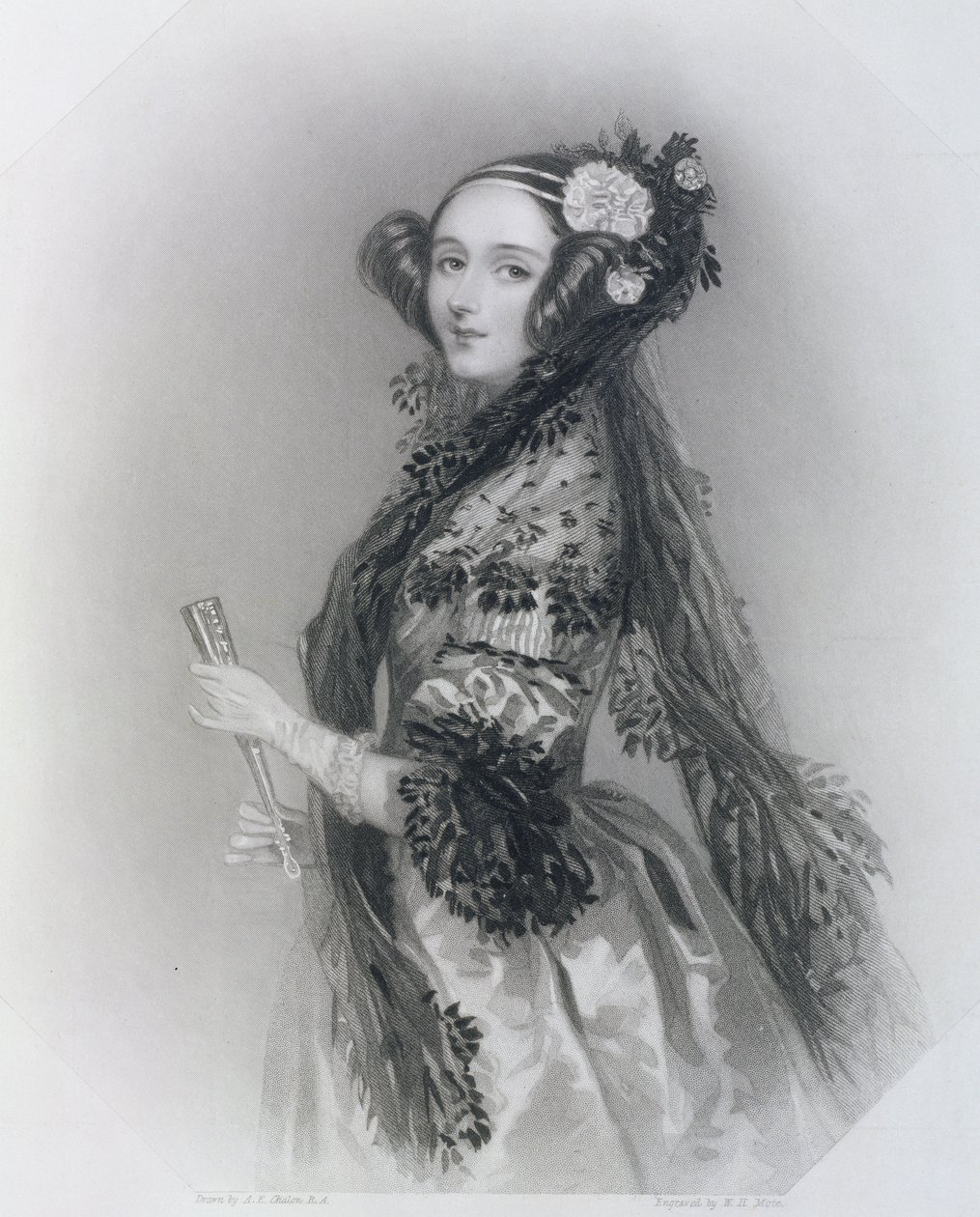 Augusta Ada King, grevinde af Lovelace (1815-52), 1852 af Alfred Edward Chalon
