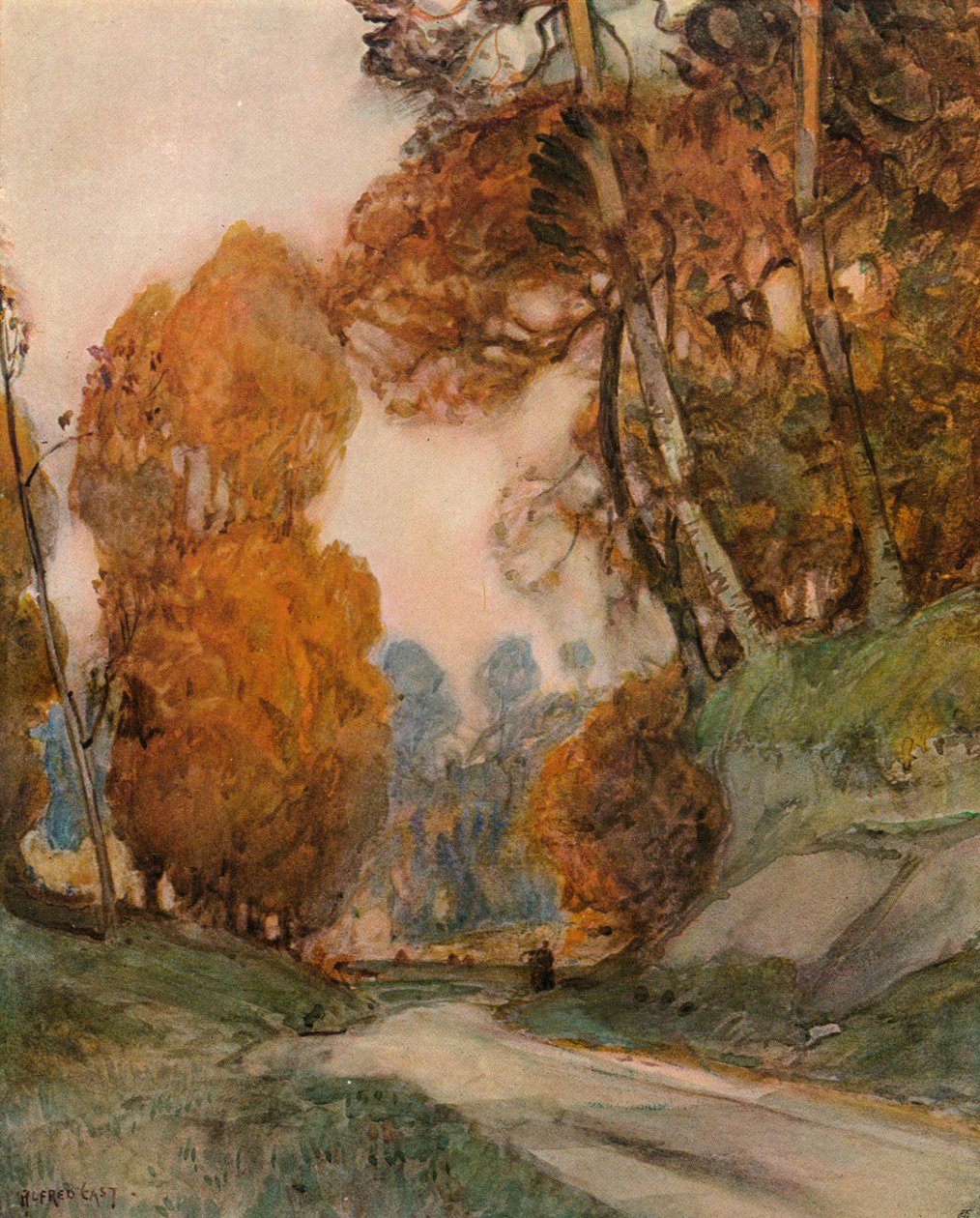 Efterår, c1844-1906, 1906 af Alfred East