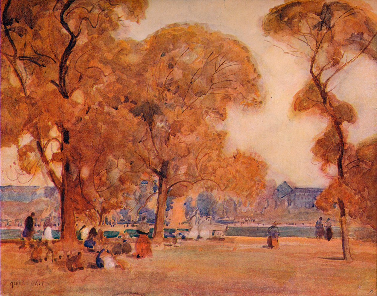 I parken, c1864-1906, 1906. af Alfred East