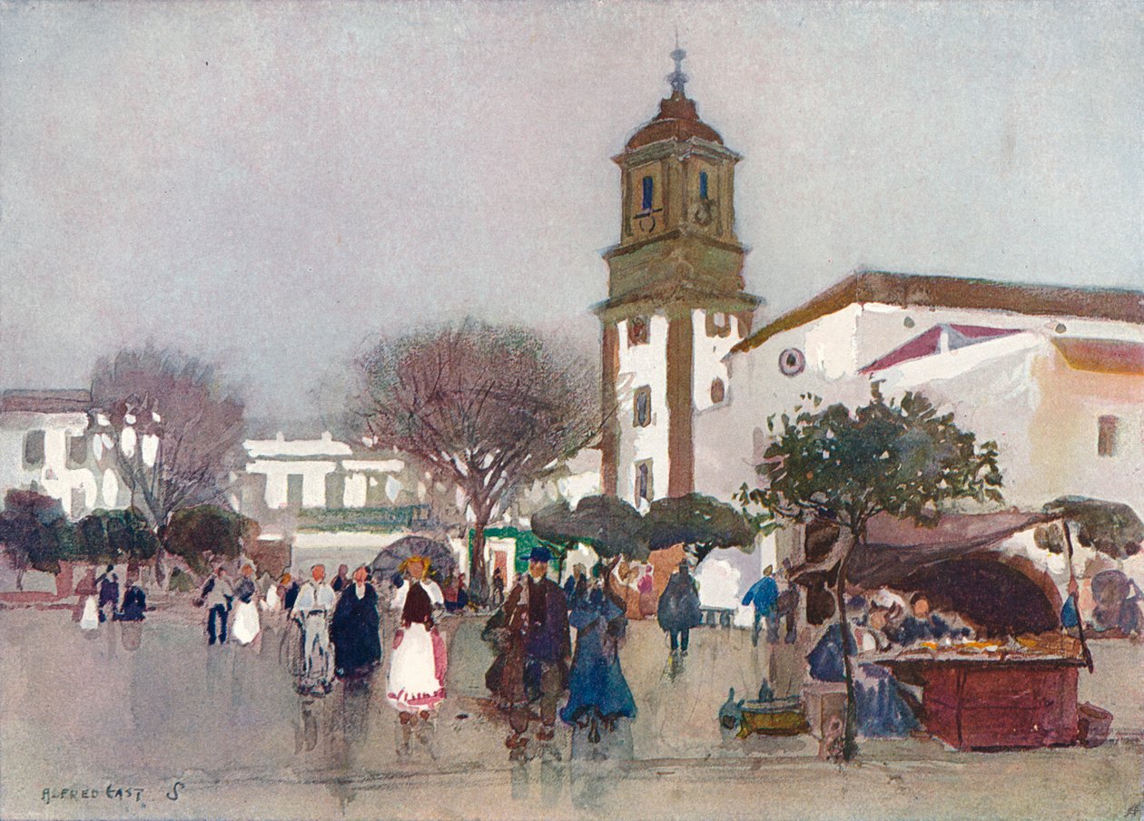 Katedralkirken, Algeciras, c1910 af Alfred East