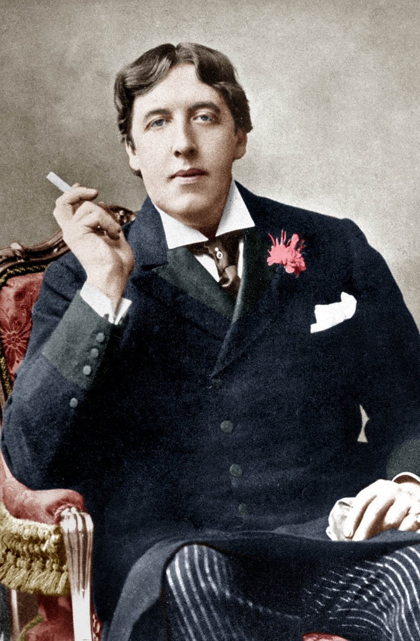Oscar Wilde, ca. 1892 (s/hvid foto) af Alfred Ellis and Walery