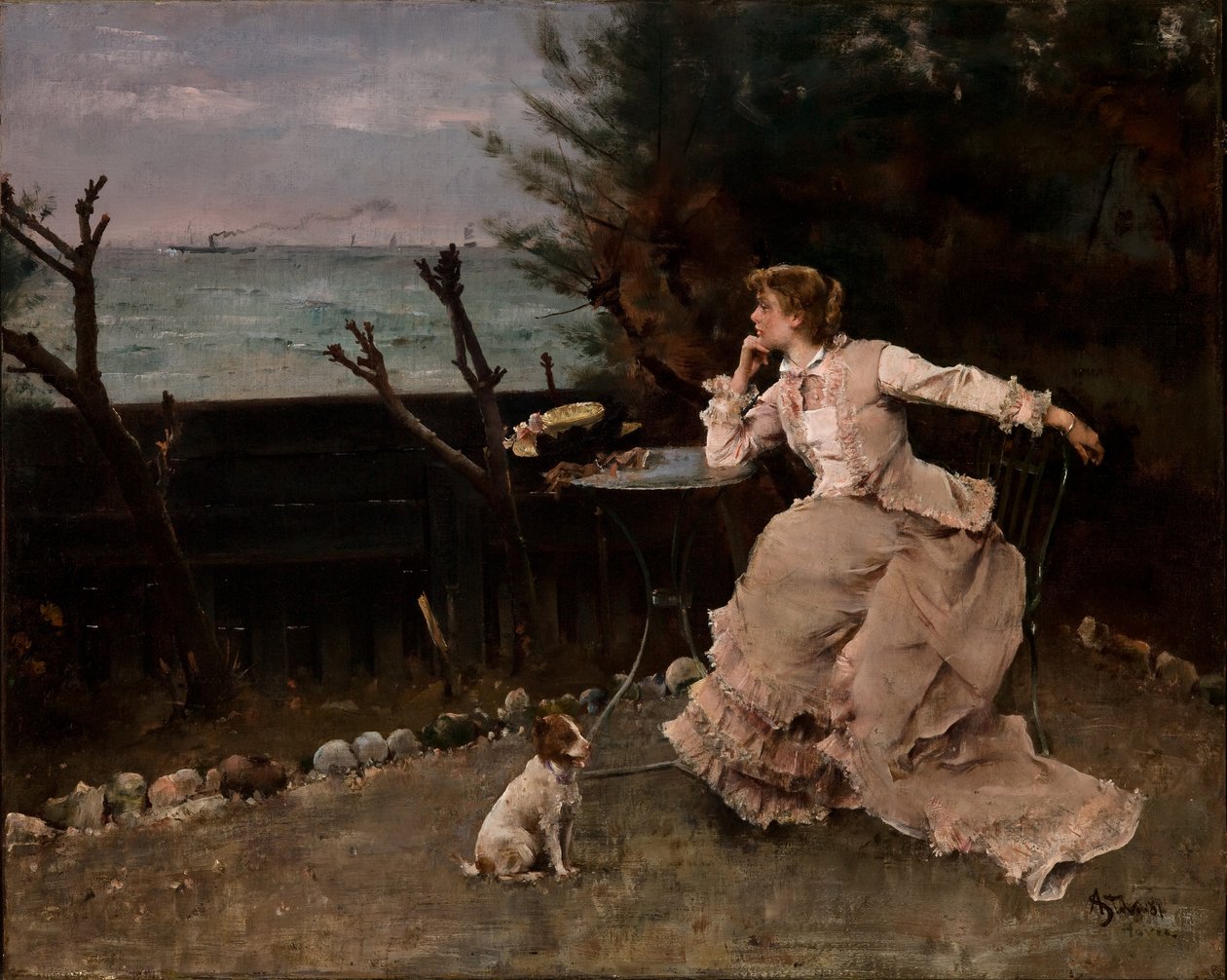 I dybe tanker af Alfred Emile Stevens