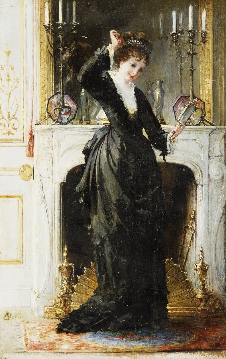I Boudoir, af Alfred Emile Stevens