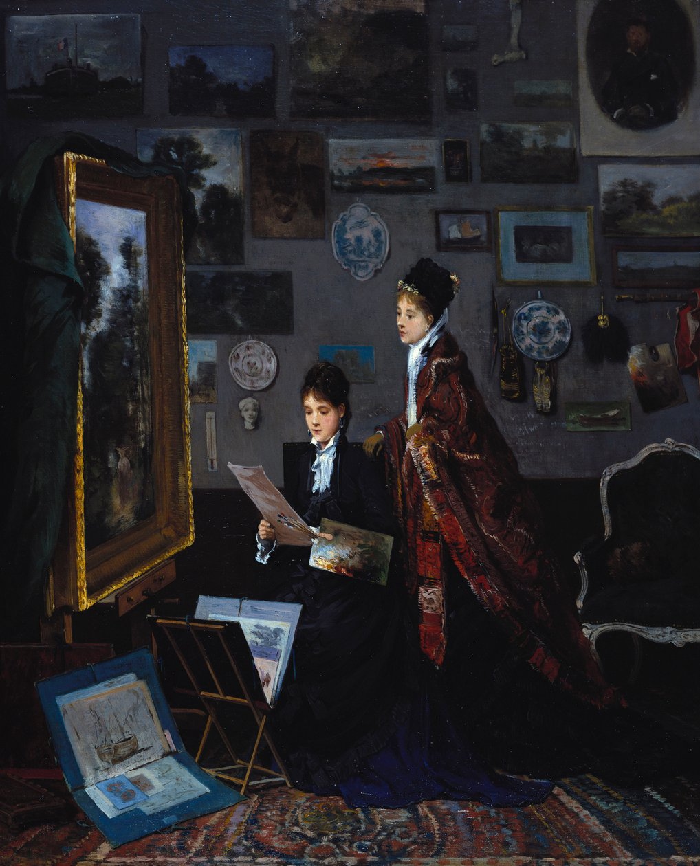I studiet af Alfred Emile Stevens