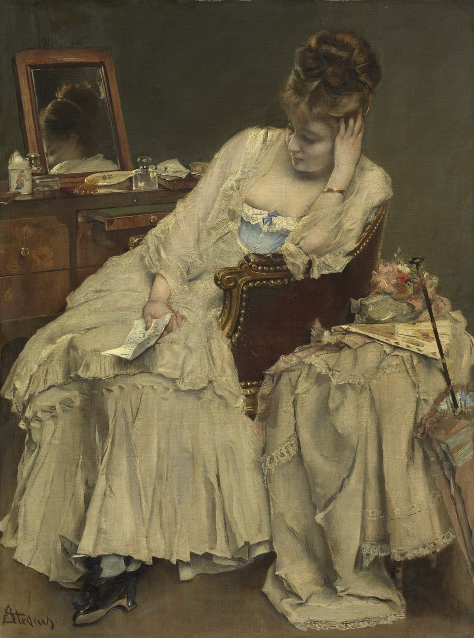 Erindringer og beklagelser, c.1874 af Alfred Emile Stevens