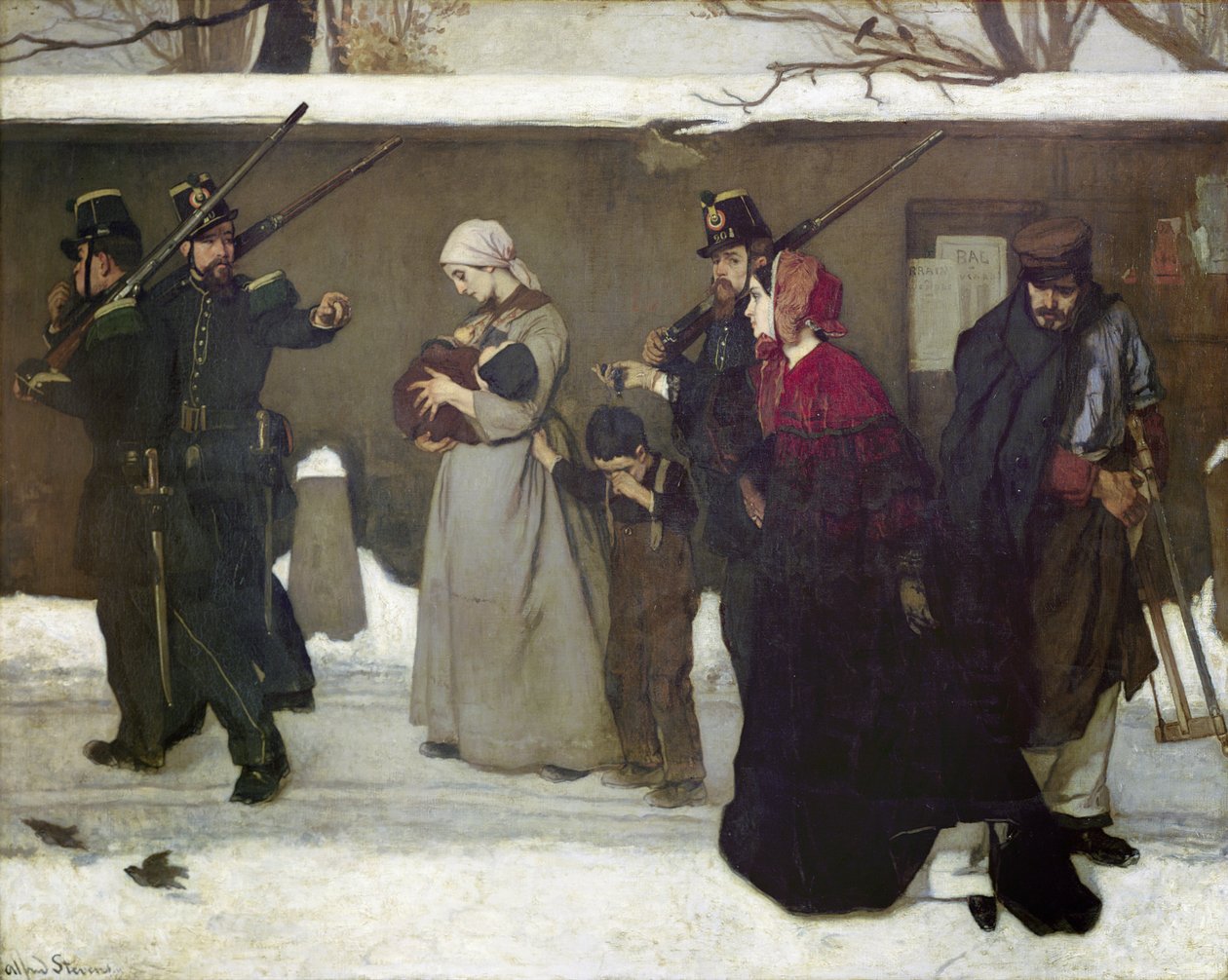 Hvad kaldes Vagrancy eller, The Hunters of Vincennes, 1854 af Alfred Emile Stevens
