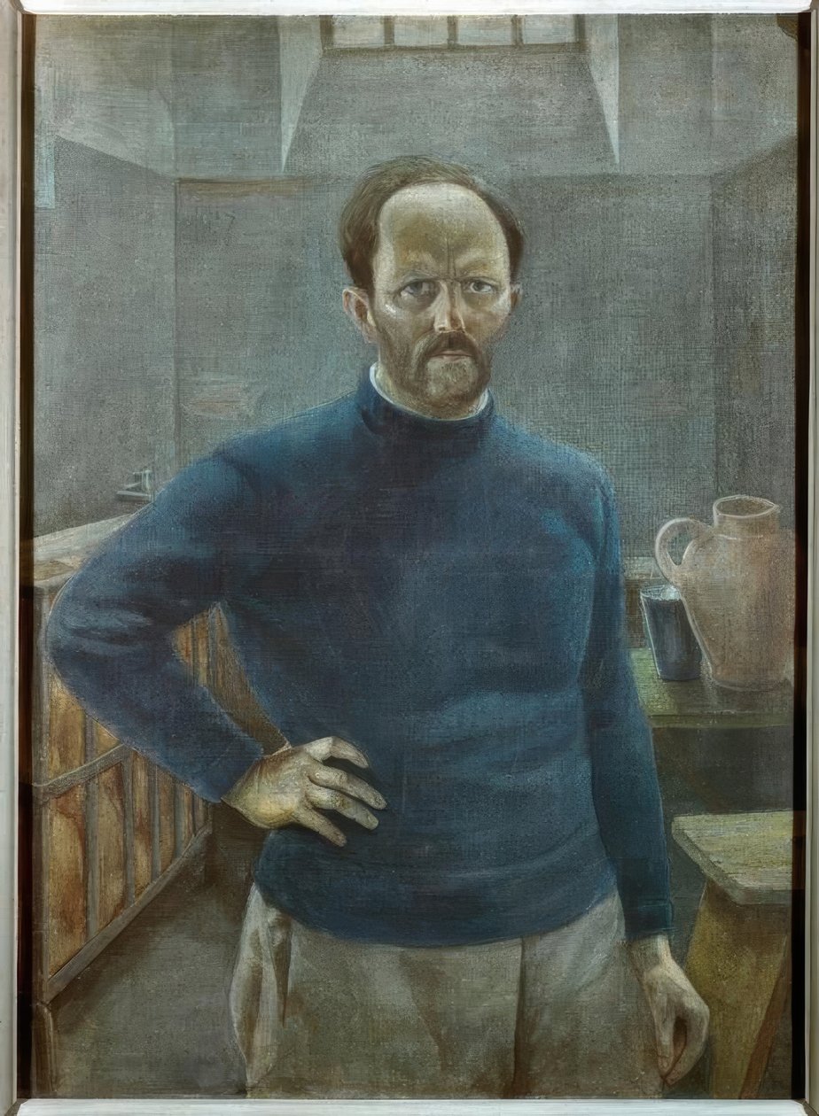 Selvportræt i fængsel af Alfred Frank