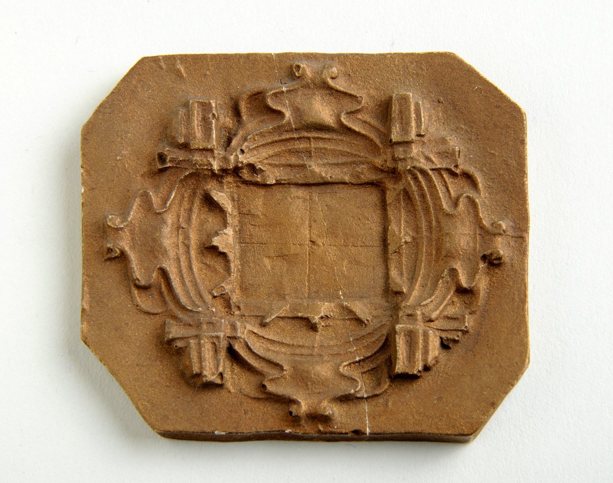 Maquette til en ottekantet plak (forgyldt gips) af Alfred Gilbert