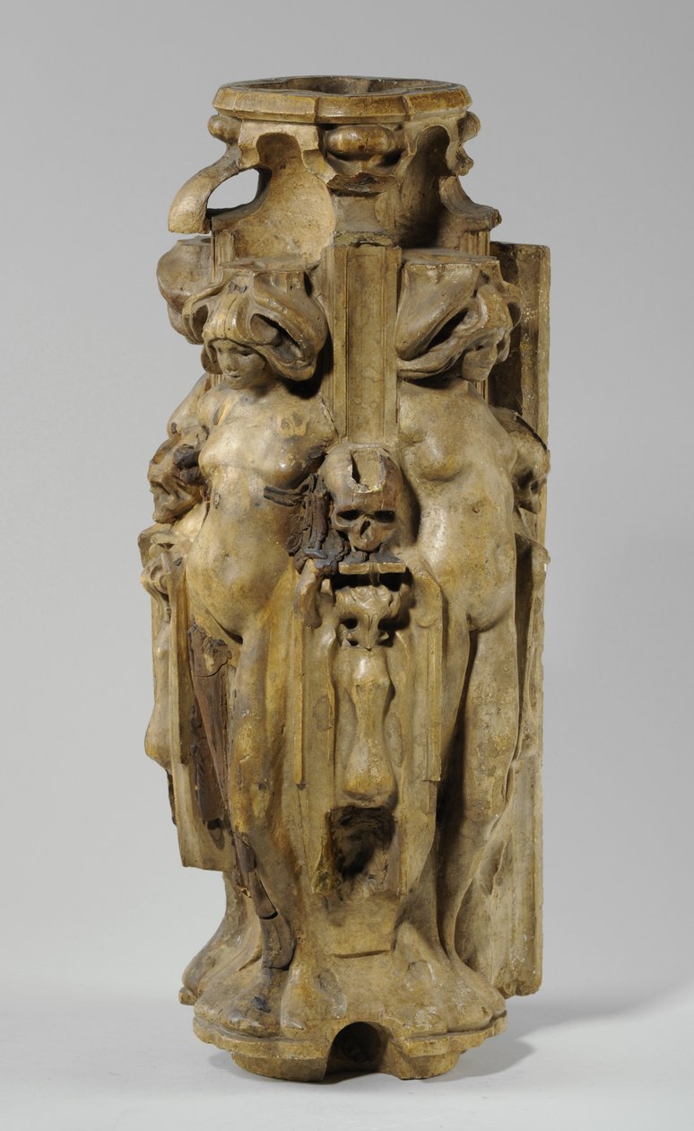 En af 9 maquetter til Sam Wilson Chimneypiece, ca. 1908-14 (gips og shellak) (se også 876008-9) af Alfred Gilbert
