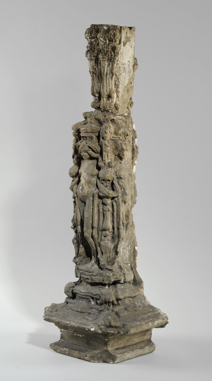 En af 9 maquetter til Sam Wilson Chimneypiece, ca. 1908-14 (gips & shellak) af Alfred Gilbert