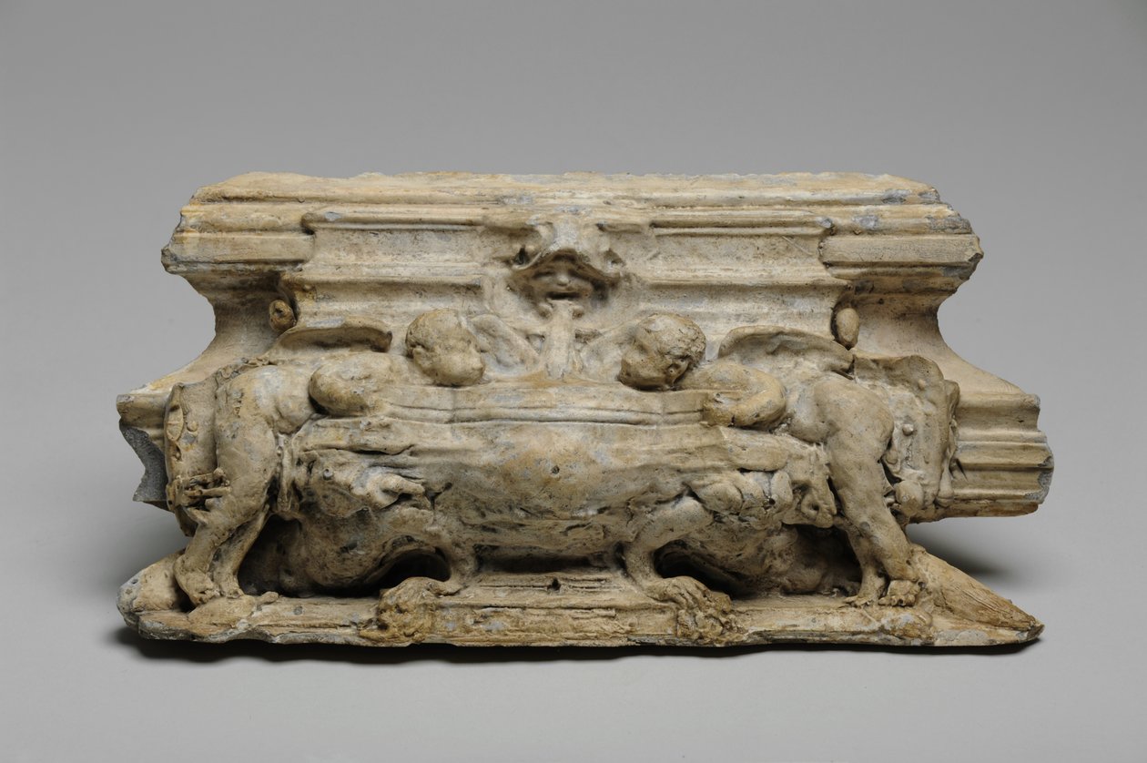 En af 9 maquetter til Sam Wilson Chimneypiece, ca. 1908-14 af Alfred Gilbert
