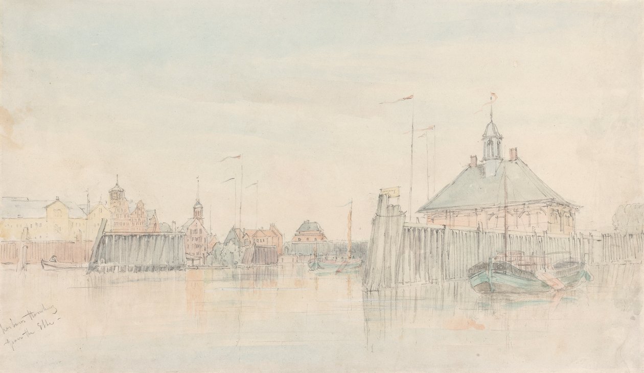 Havn, Hamborg fra Elben af Alfred Gomersal Vickers