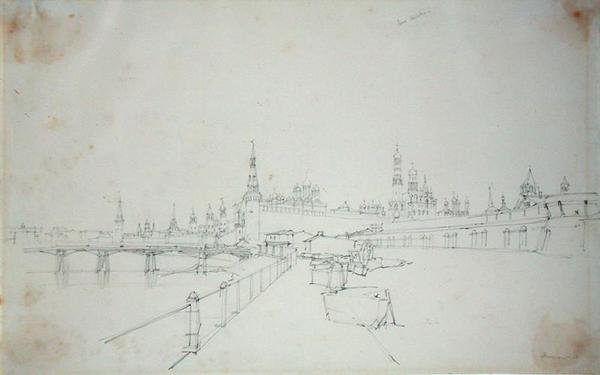 Moskva, 1827 af Alfred Gomersal Vickers