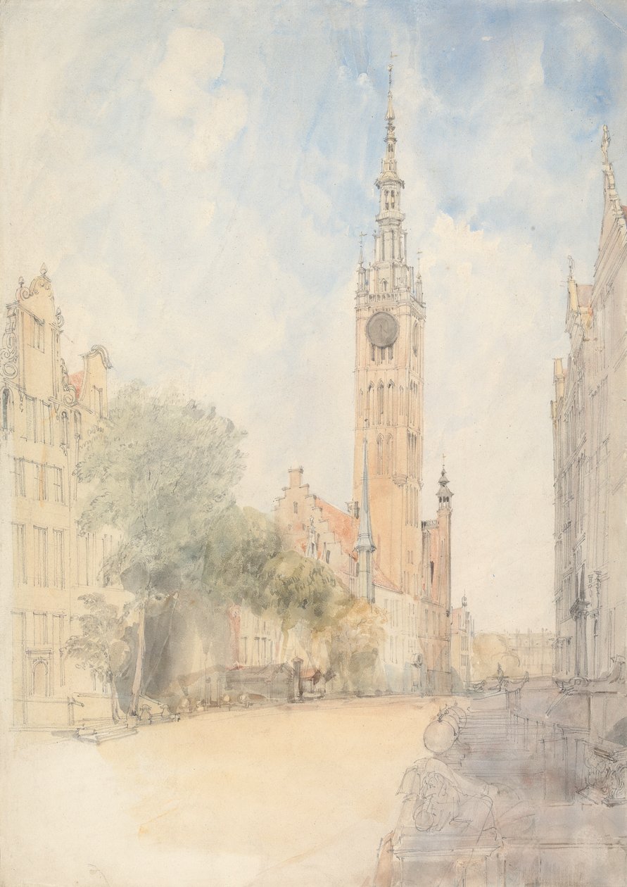 Rådhuset, Danzig af Alfred Gomersal Vickers