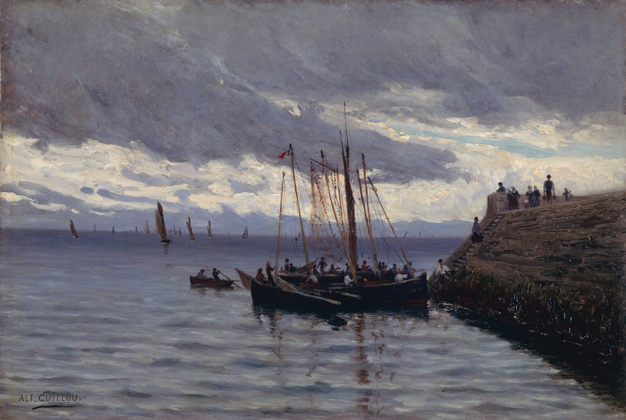 Ankomst af sardinfiskerne af Alfred Guillou