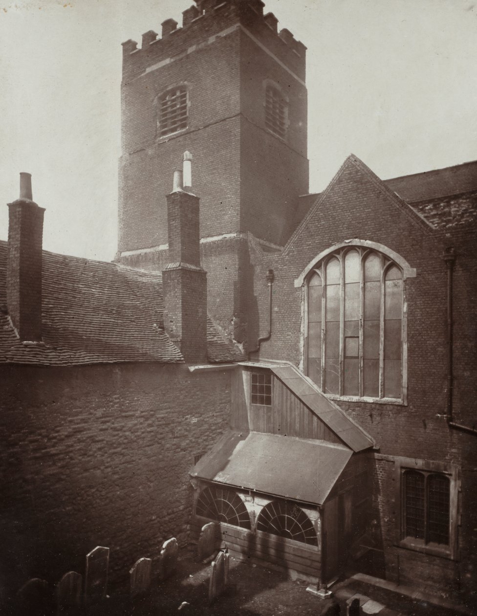 St. Bartholomews: Den grønne kirkegård på stedet for det gamle sydlige tværskib af Alfred H. Bool