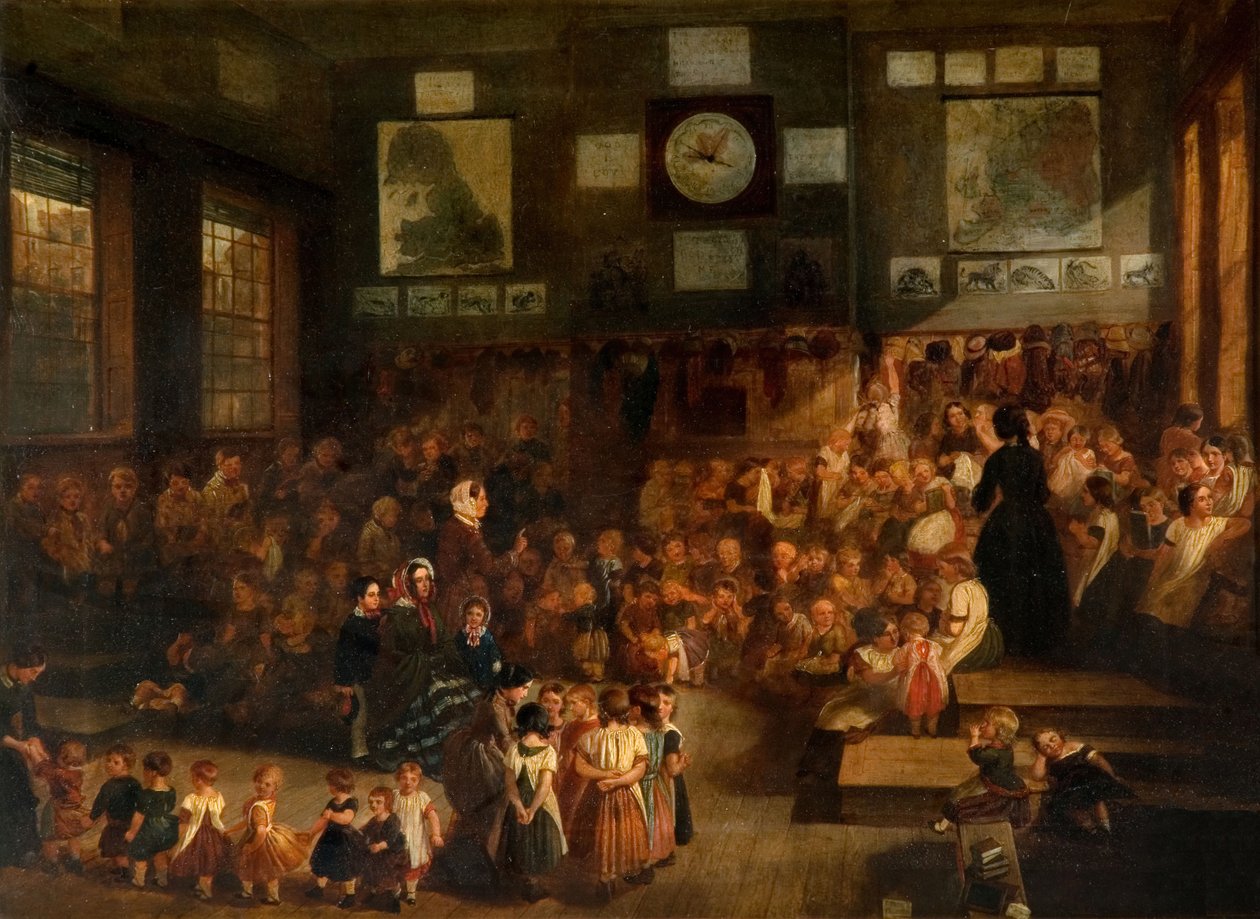 Ann Street School, Birmingham, 1855. af Alfred H. Green