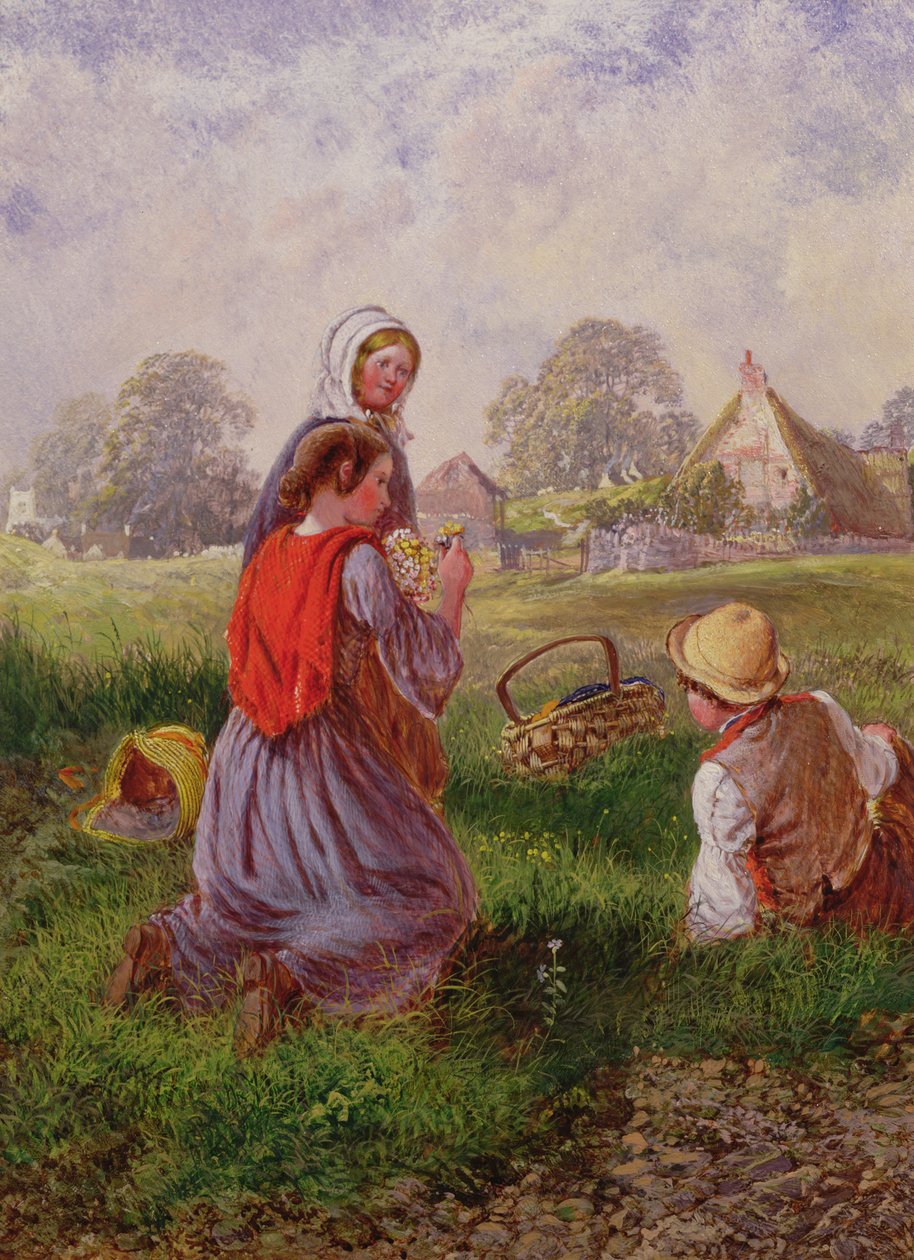 Plukker blomster af Alfred H. Green