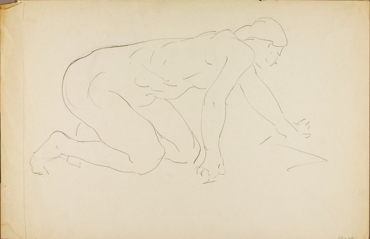 Kravlende nøgen af Alfred H. Maurer