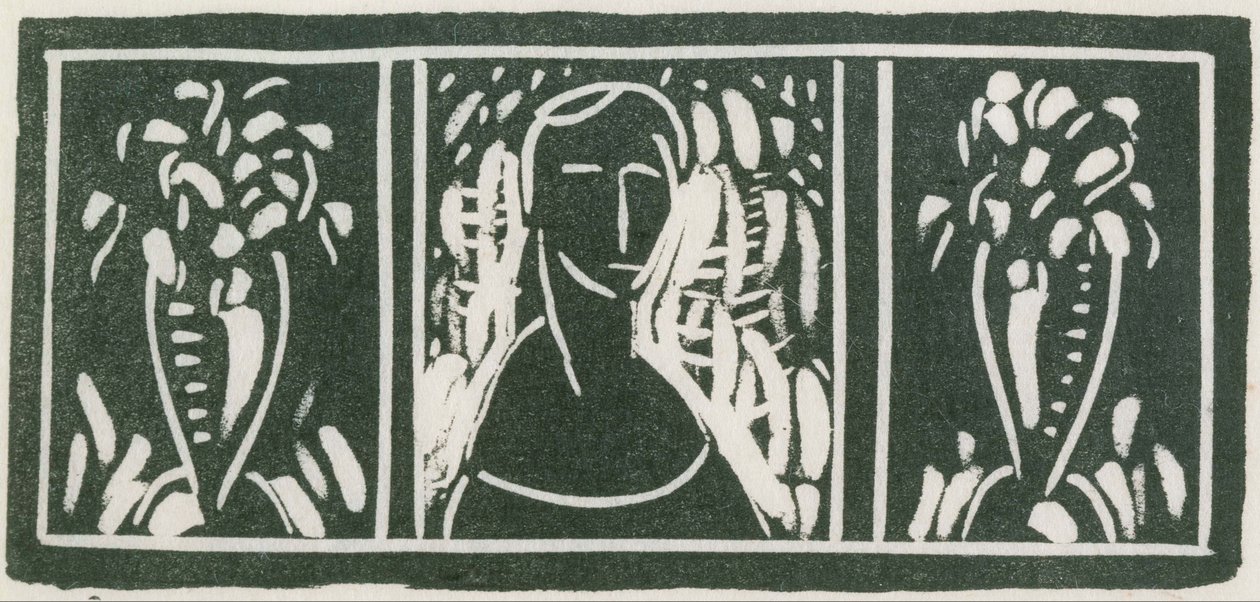 Linoleum Cut with Tribute af Sherwood Anderson af Alfred H. Maurer