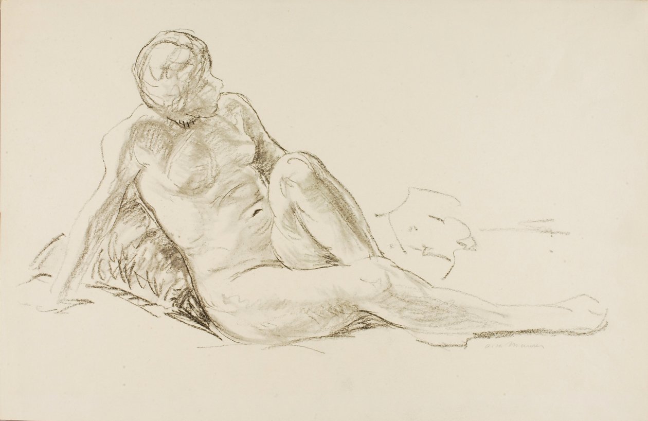 Liggende nøgen af Alfred H. Maurer