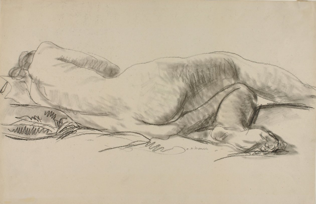 Liggende nøgen af Alfred H. Maurer