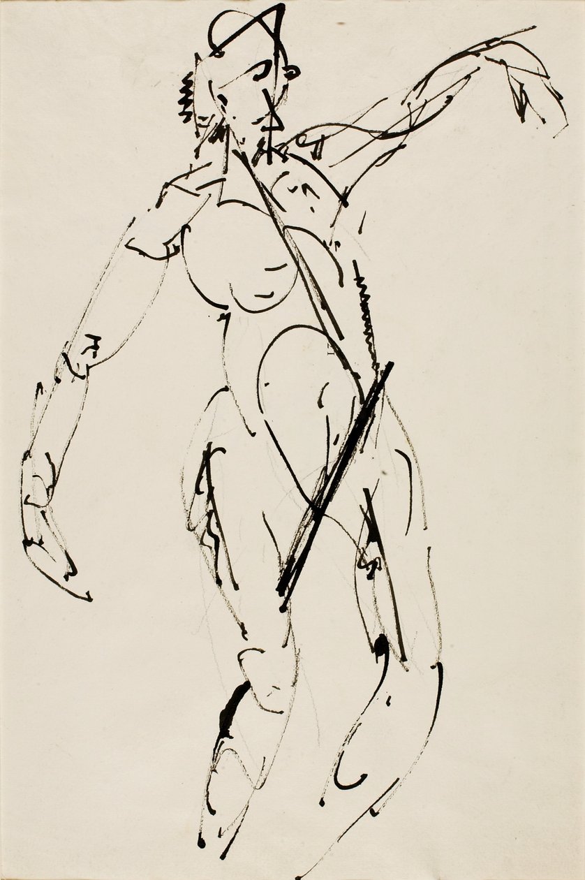 Stående nøgen af Alfred H. Maurer
