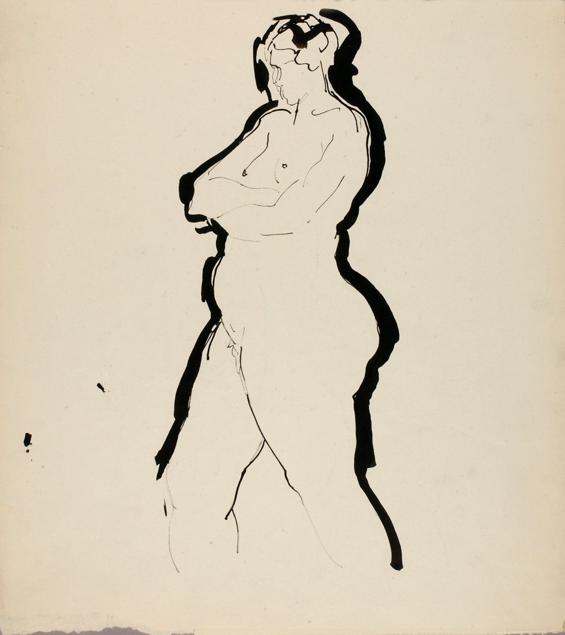 Stående nøgen af Alfred H. Maurer